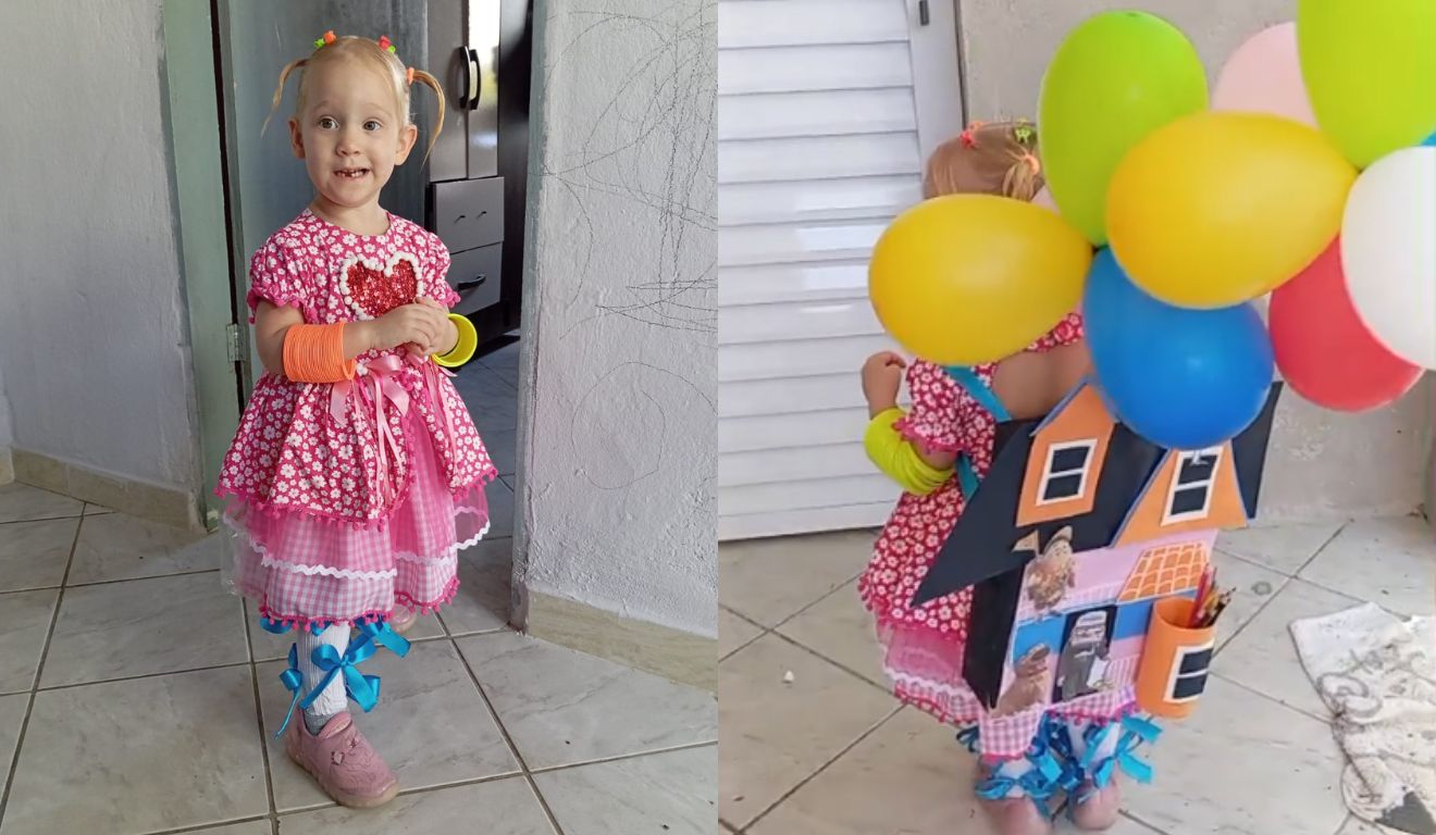 Maria Alice, filha da Lízzie Almeida, no Dia Maluco