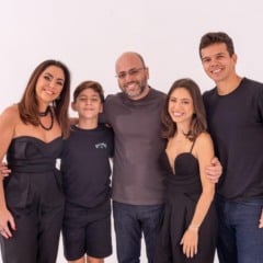 O casal de médicos Danielle e Rafael com os filhos Rafael, Rachel e o genro Lucas Victor Pedruzzi.