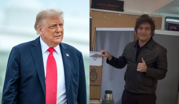 Donald Trump parabeniza Javier Milei por eleições legislativas na Argentina