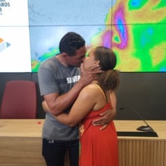 Ronald Menezes com a esposa Luciene Santana