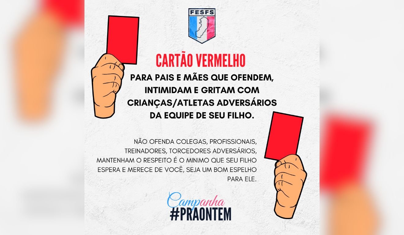 Campanha da Federação Espírito-Santense de Futebol de Salão (futsal), FESFS, contra mau comportamento dos pais