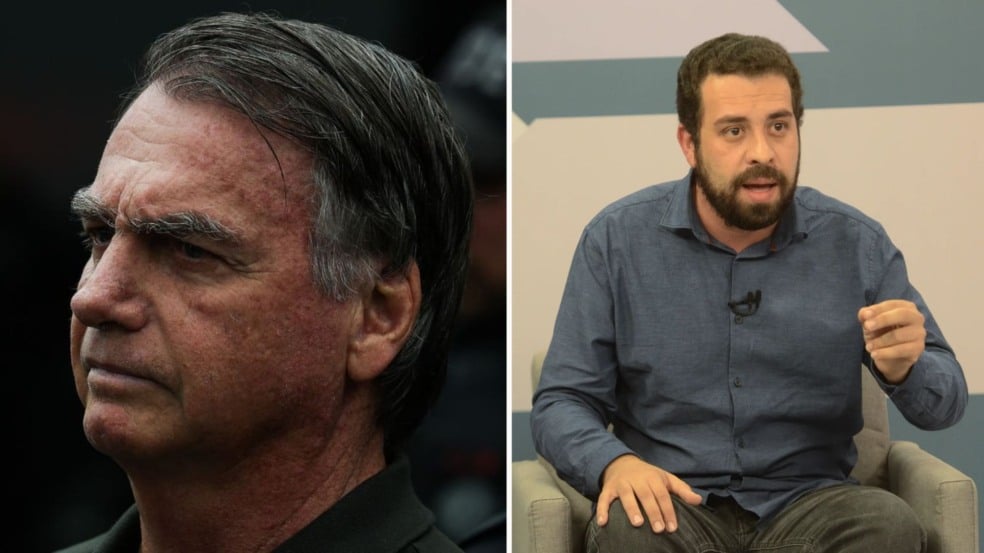 Bolsonaro e Boulos (Foto/reprodução: Folha Vitória)
