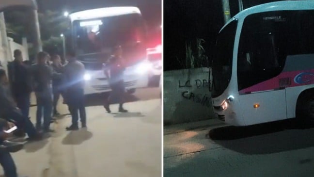 Imagens do coletivo onde o crime aconteceu (Foto/reprodução: TV Vitória)