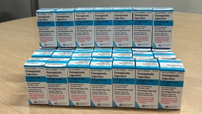 Medicamento Fomepizol (Foto/divulgação: SESA)