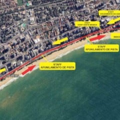 Mapa da interdição (Foto/divulgação: Prefeitura de Vitória)