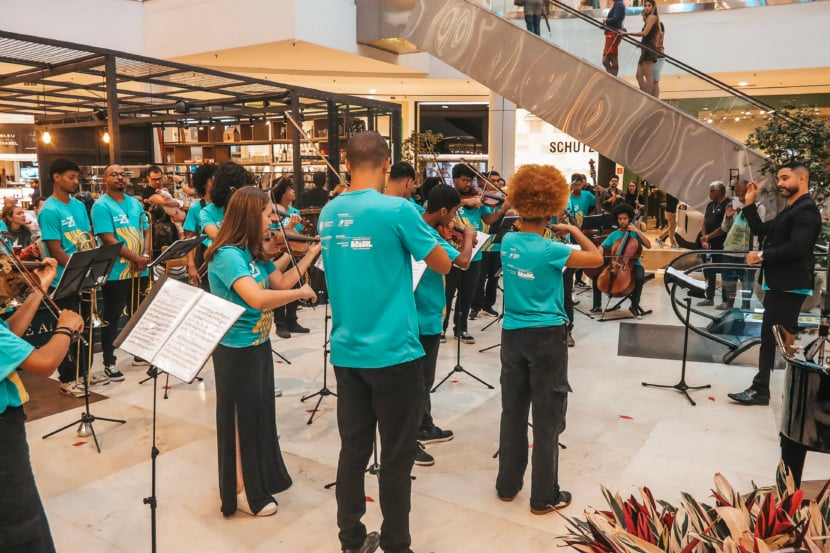 Flash mob de Vale Música. Fotos: Walber Junior