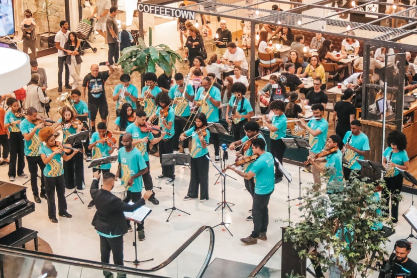 Flash mob de Vale Música. Fotos: Walber Junior
