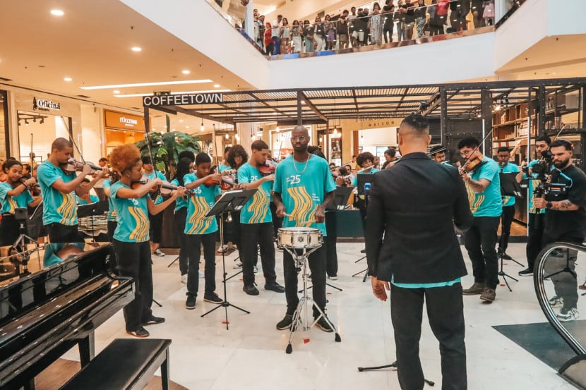 Flash mob de Vale Música. Fotos: Walber Junior