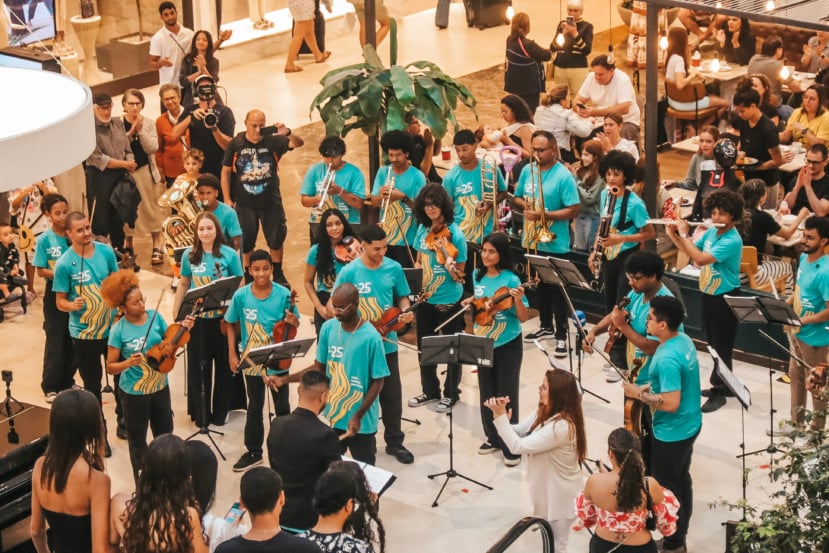 Flash mob de Vale Música. Fotos: Walber Junior