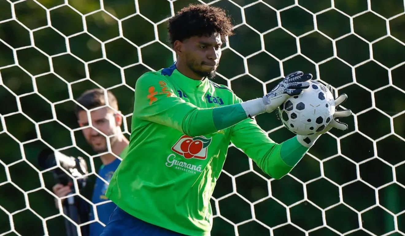 Goleiro Hugo Souza na Seleção Brasileira