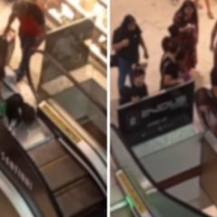 Jovem fica ferida em escada rolante em shopping de Cariacica