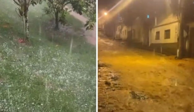 Chuvas no Sul (Foto/reprodução: TV Vitória)
