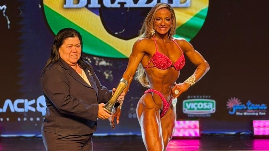 Mr. Universe Brazil. Fisiculturismo. Larissa Gonçalves é campeã overall na Wellness