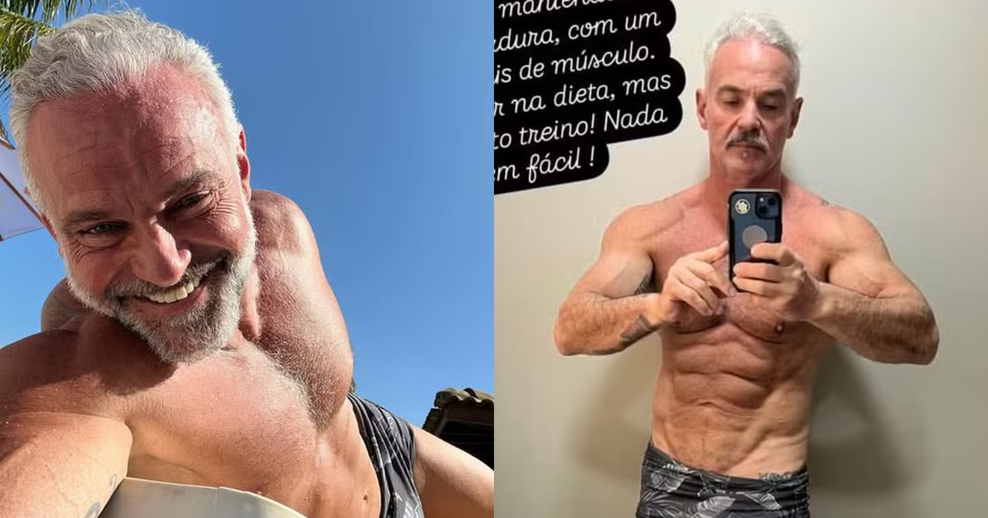 Mateus Carrieri mostra físico nas redes sociais (Foto:Reprodução/Instagram @mateuscarrieriof)