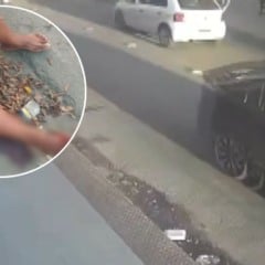 Mulher é arrastada por carro de aplicativo após discussão em Cariacica