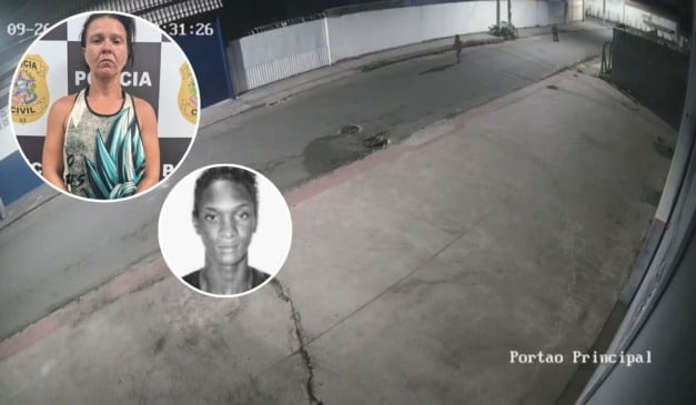 Luciana Coutinho da Costa foi presa suspeita de matar a travesti Milena. Foto: Sesp/Reprodução