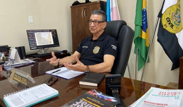 José Darcy Arruda é delegado-geral da Polícia Civil do Espírito Santo. Foto: Dyhego Salazar/Folha Vitória