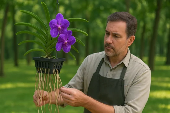 Orquídea Vanda conheça os cuidados essenciais para uma flor que vive sem terra