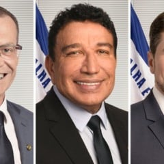 Senadores do ES: Fabiano Contarato, Magno Malta e Marcos do Val Senadores do ES: Fabiano Contarato, Magno Malta e Marcos do Val