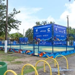 Reforma das quadras esportivas da Praia do Canto Guarderia