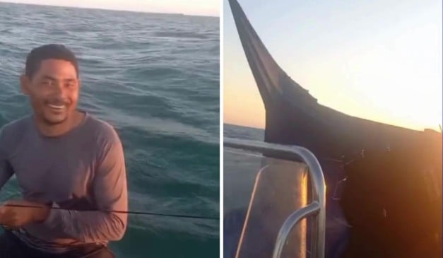 Ronald Menezes improvisou vela no barco à deriva