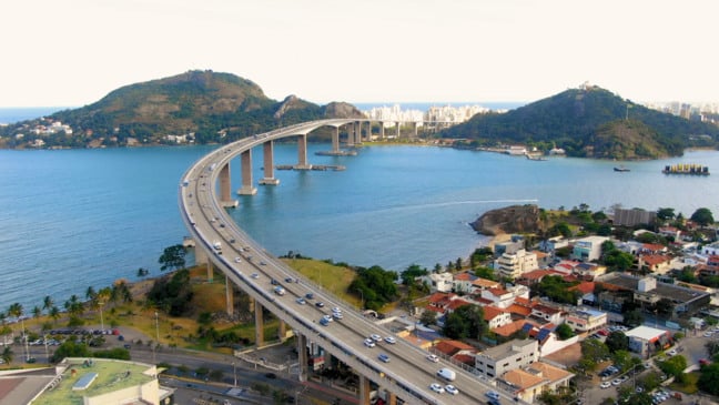 Vista aérea da Terceira Ponte