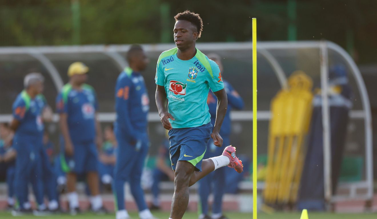 Vini Jr. está com a seleção brasileira na Coréia do Sul para amistoso nesta sexta (10). Foto: Rafael Ribeiro/CBF
