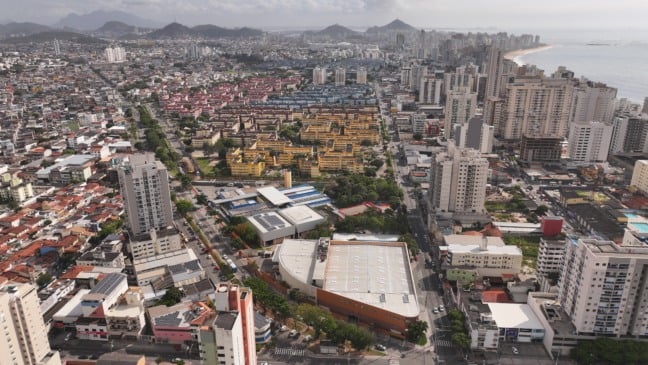 Vista aérea da região de Itapuã e Itaparica, em Vila Velha