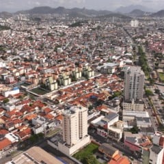 Vista aérea da região de Itapuã e Itaparica, em Vila Velha