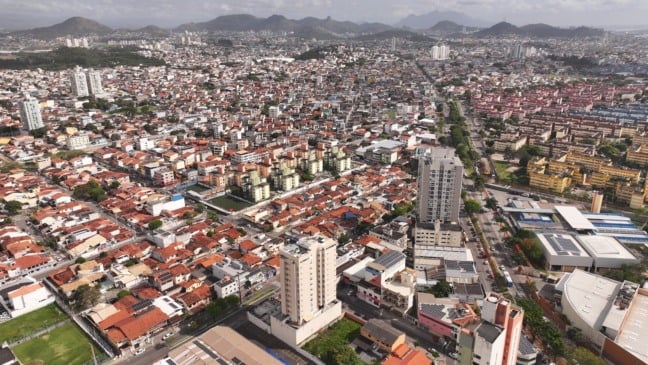 Vista aérea da região de Itapuã e Itaparica, em Vila Velha