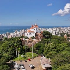Vista aérea do Convento da Penha