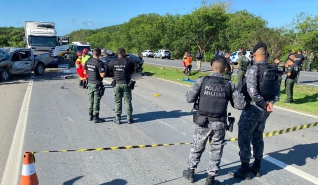 acidente mata policial penal e deixa ferido policial militar