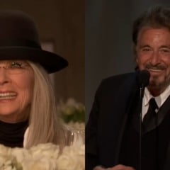 Diane e Al Pacino tiveram um romance intermitente por 15 anos (Foto: Reprodução/Youtube)