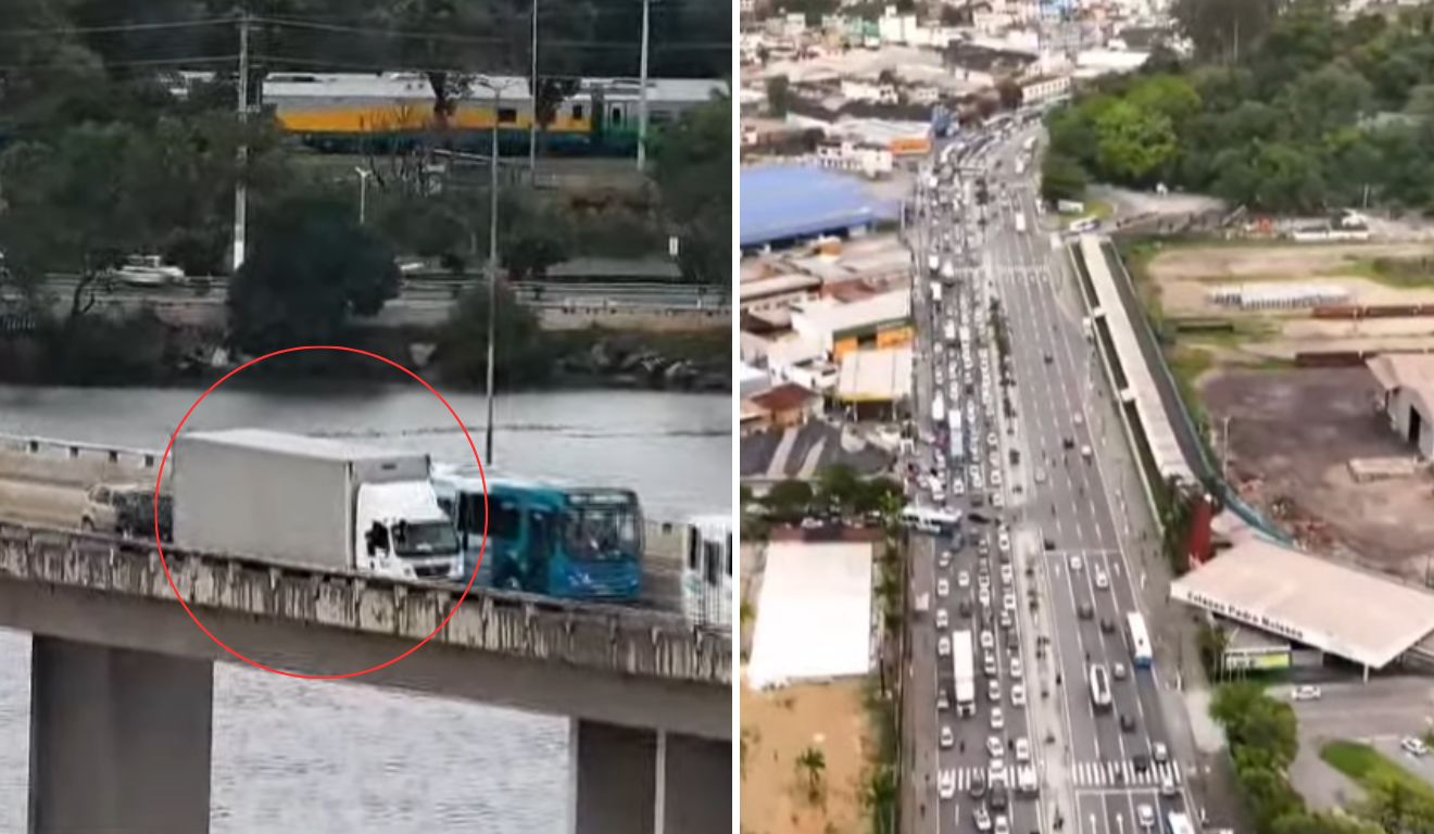 caminhão quebrado segunda ponte