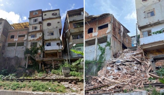 Desabamento de prédio em Cobi de Baixo