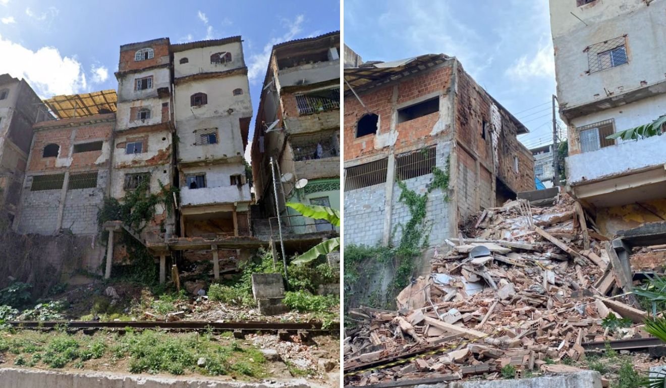 Desabamento de prédio em Cobi de Baixo