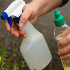 detergente contra as ervas daninhas