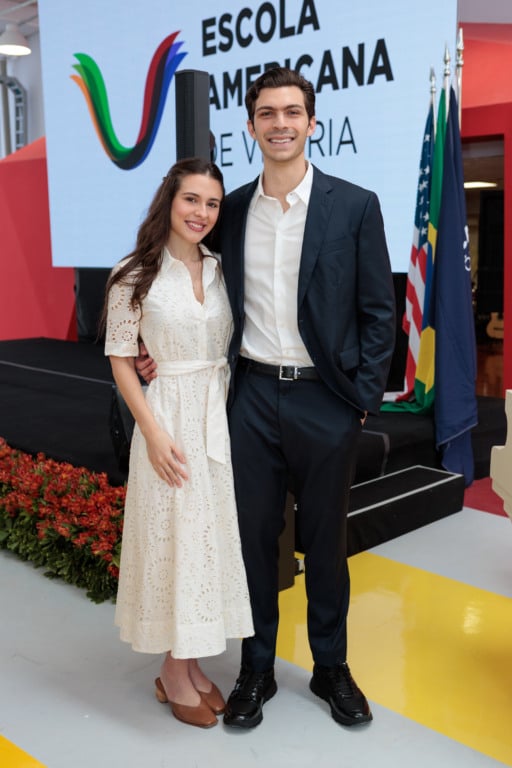 Com governador, prefeito e empresários, Mariana Buaiz e Americo Buaiz Filho inauguram mega sede da Escola Americana de Vitória (Foto: Everton Nunes)