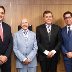 fábio coelho e o pai foram homenageados