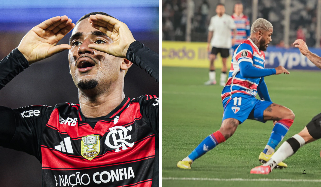 (Foto: Reprodução/ Gilvan de Souza/Flamengo/Mateus Lotif/Fortaleza EC)