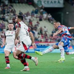 Flamengo tropeça em Fortaleza e vê o Palmeiras manter a ponta do Brasileirão