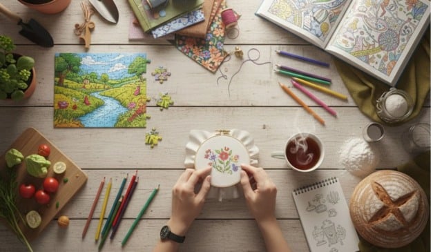 10 hobbies relaxantes para aliviar o estresse em casa