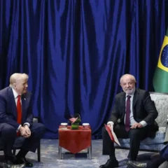 Trump e Lula em reunião na Malásia