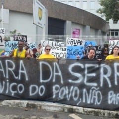 manifestantes corrupção câmara serra