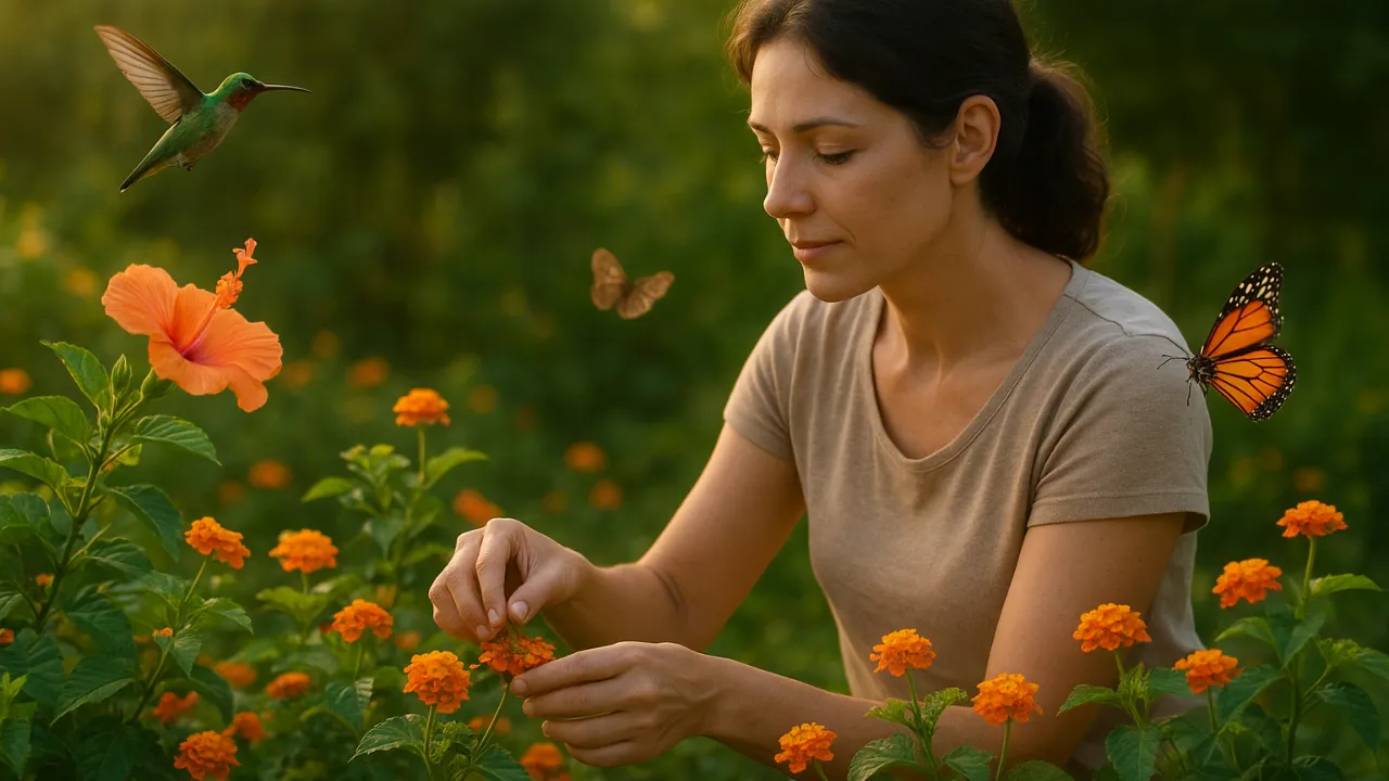 plantas com flores vibrantes e perfumadas que atraem beija-flores e borboletas