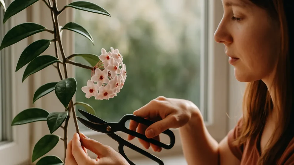 podar a flor-de-cera antes do tempo pode comprometer todo o crescimento