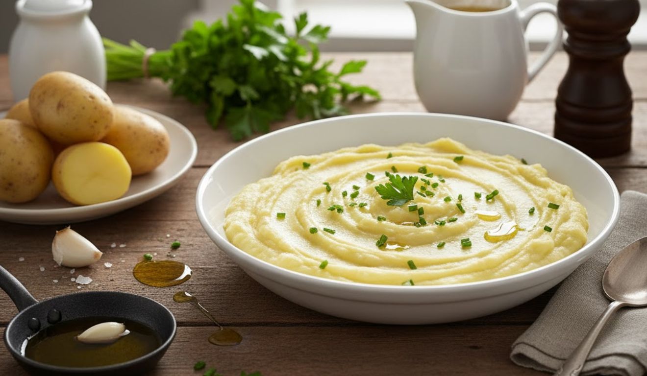 Purê cremoso sem leite nem manteiga: aprenda o segredo da textura perfeita
