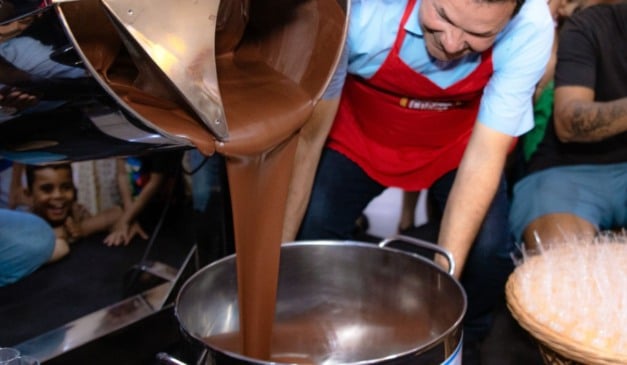 Tombo do chocolate acontece na sexta e no sábado (Foto: Cacau Fest/Divulgação)
