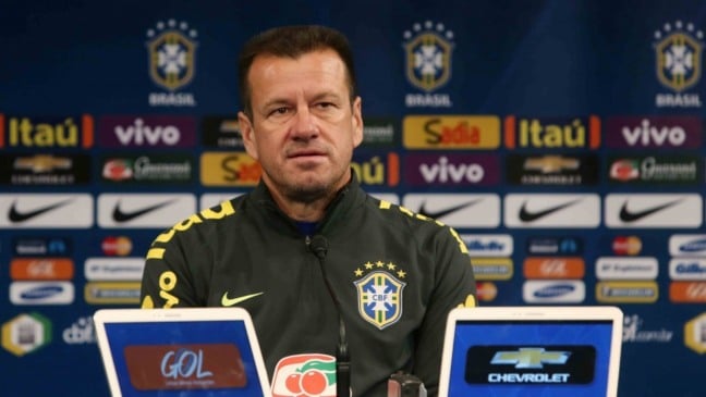 Dunga em entrevista coletiva como técnico da Seleção Brasileira. 05/05/2015