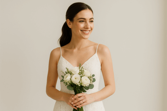 Inspiração para o grande dia: vestidos, cabelos e maquiagens perfeitos para noivas de casamento civil